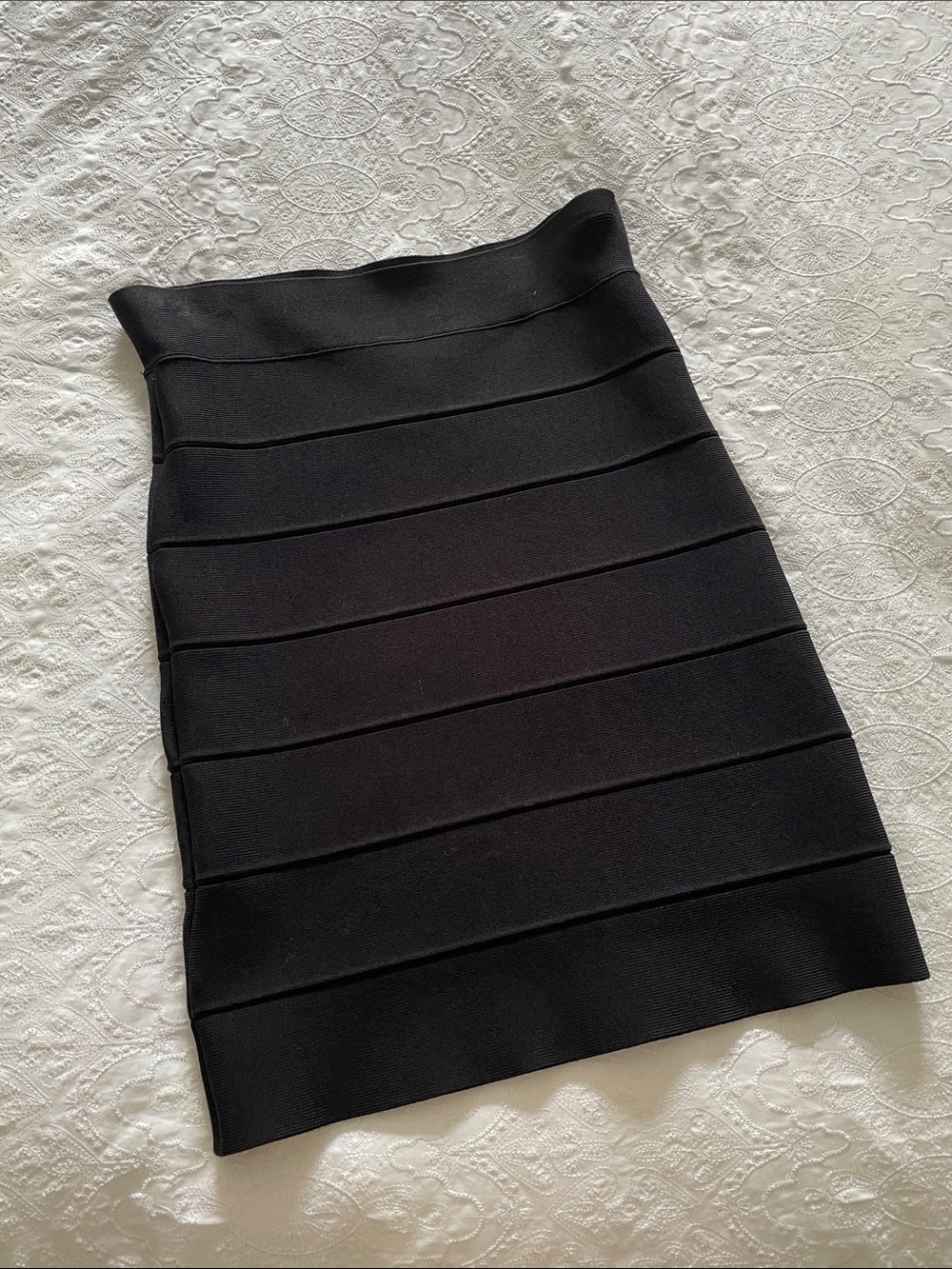 BCBGMAXAZRIA Black Bandage Pencil Skirt
